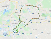Trasa cyklojízdy proti Covidu-19